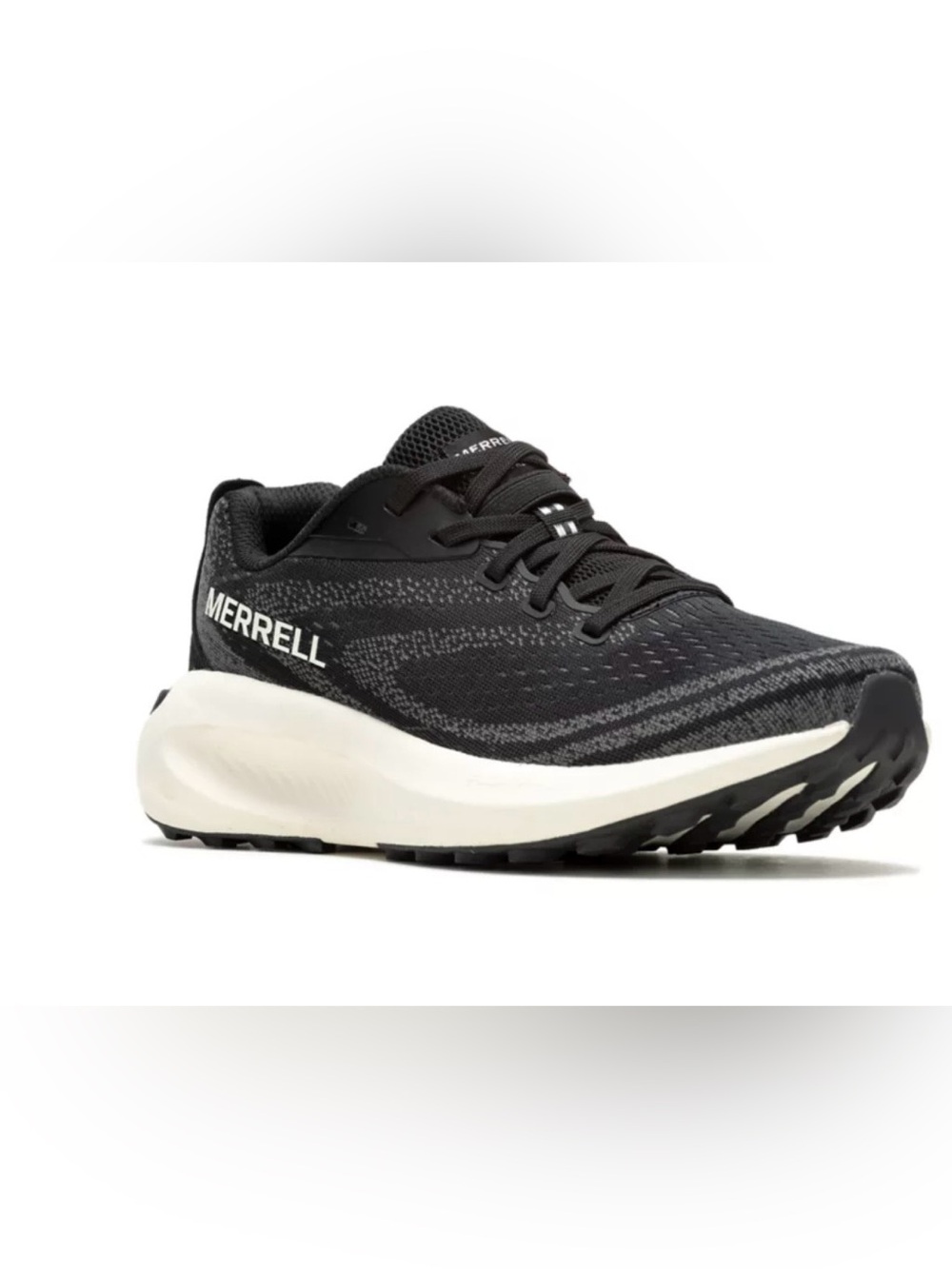 Women's Black Merrill  Athletic Running Shoes - Breathable Knit Design